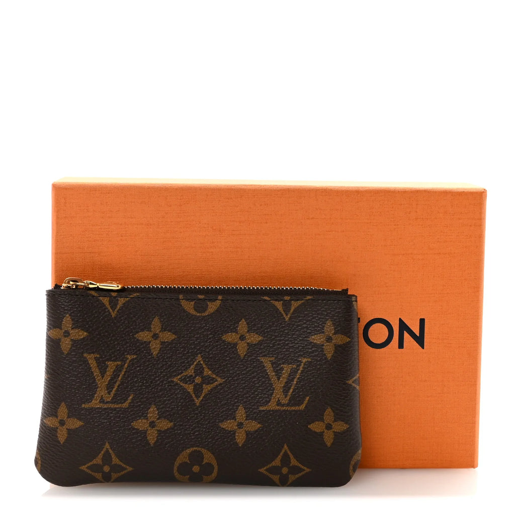 Louis Vuitton Monogram Key Pouch Cles | Designer Coin Purse & Key Chain Set