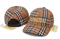 Burberry Classic Vintage Plaid Baseball Cap | Designer Embroidered Unisex Canvas Sun Hat