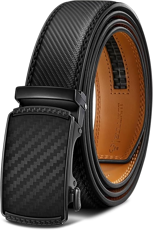 Men’s Genuine Cowhide Leather Belt for Dress Pants