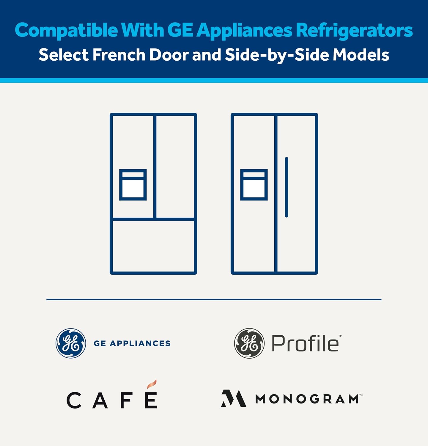 GE XWFE Refrigerator Water Filter, Genuine Replacement Filter, Certified to Reduce Lead, Sulfur, and 50+ Other Impurities, Replace Every 6 Months for Best Results