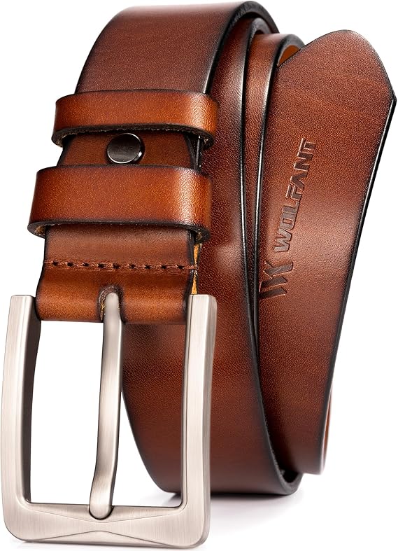 Premium Customizable 1.5-Inch Full-Grain Leather Men's Belt
