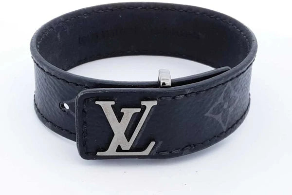 Louis Vuitton Monogram Eclipse Lv Slim Canvas Bracelet  Premium Inspired Version