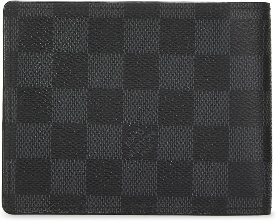 Black checkered wallet on a white background