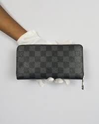 Louis Vuitton Black Checkered Zip Around Wallet  Premium Inspired Version