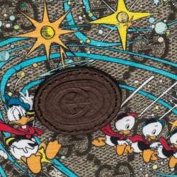 Cartoon characters with a large brown circle in the center on a colorful background