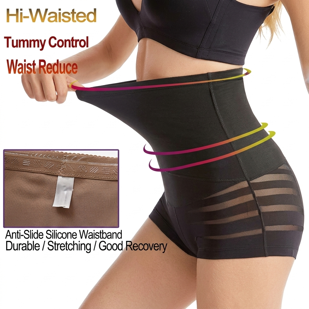 Women’s Slimming Shapewear Panty – High Waist Tummy Control Seamless Body Shaper