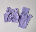 Women’s 2-Piece Sports Bra & Leggings Set – High Support Workout Yoga Outfit