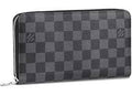 Louis Vuitton Black Checkered Zip Around Wallet  Premium Inspired Version