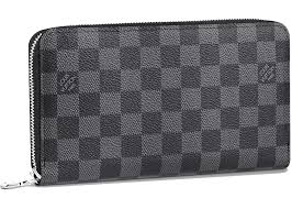 Louis Vuitton Black Checkered Zip Around Wallet  Premium Inspired Version