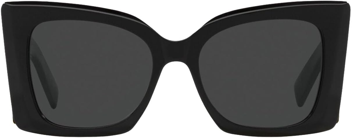 Matte black oversized square sunglasses with dark gray lenses, shown from a front-facing perspective on a solid white background.