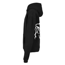 Ghost Graphic Hoodie – Spooky Streetwear Sweatshirt, Black & White Unisex Pullover