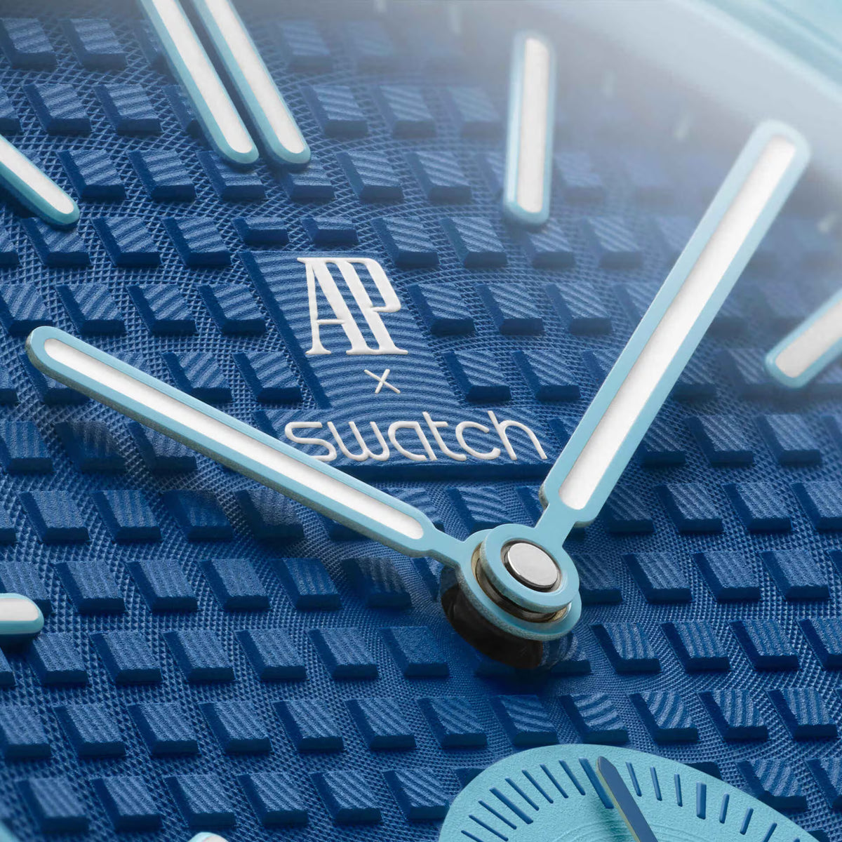 Swatch x Audemars Piguet Royal Pop Blue SSX03L100N Pocket Watch