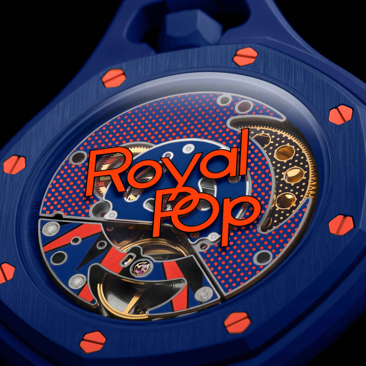 Swatch x Audemars Piguet Royal Pop Blue SSX03L103N Exhibition Caseback Pocket Watch