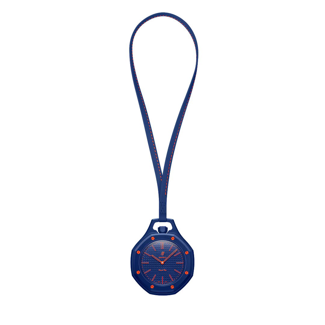 Swatch x Audemars Piguet Royal Pop Blue SSX03L103N Exhibition Caseback Pocket Watch