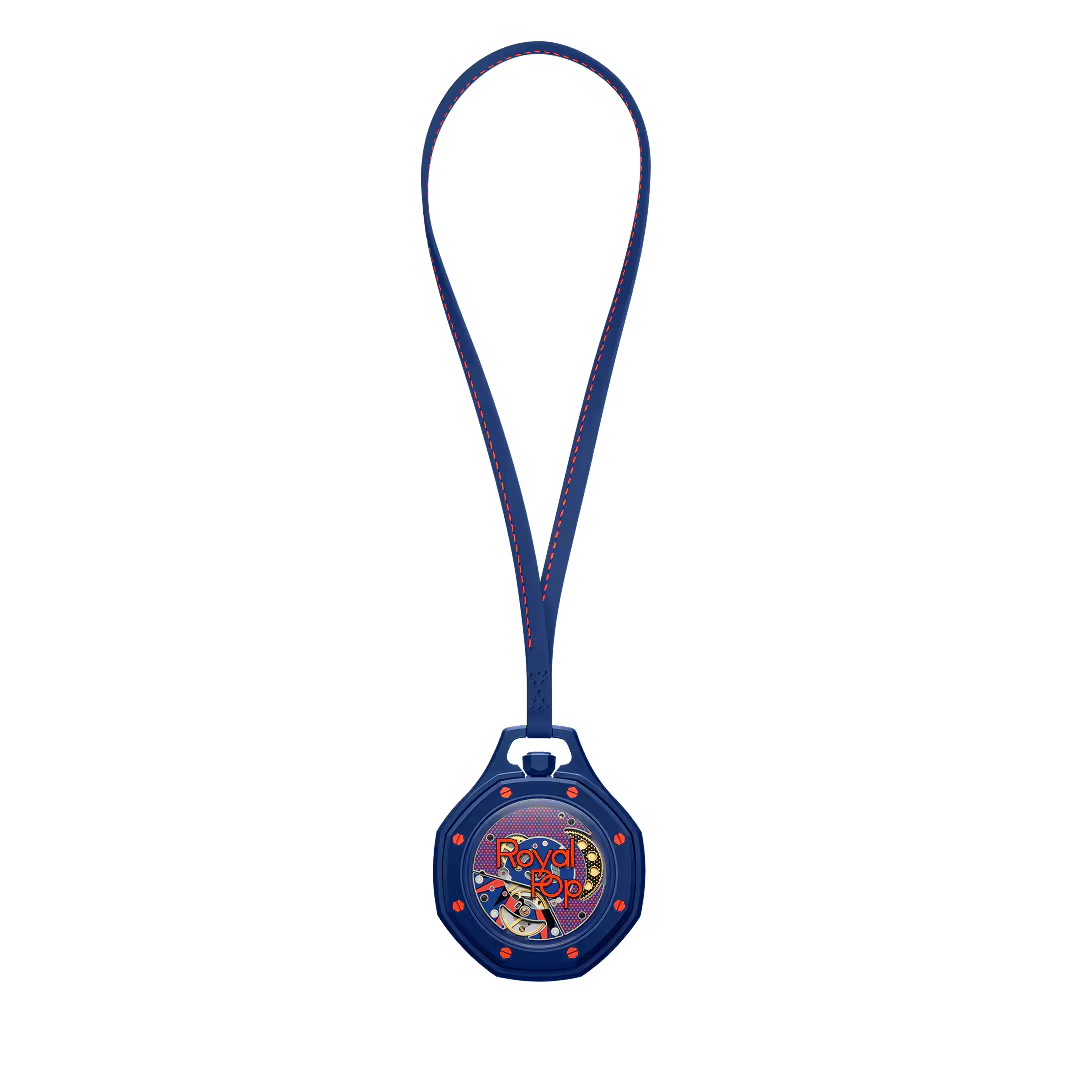 Swatch x Audemars Piguet Royal Pop Blue SSX03L103N Exhibition Caseback Pocket Watch