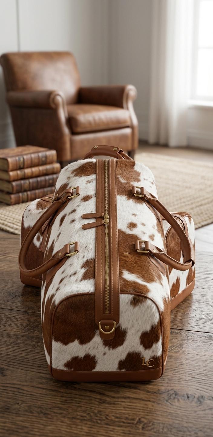 The Outbound Cowhide Luxury Duffle – 100% Pure Leather