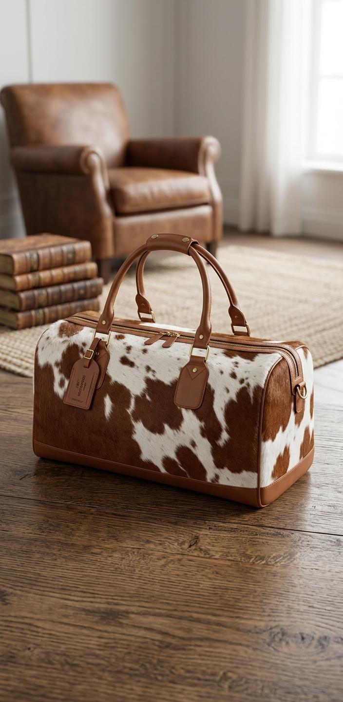 The Outbound Cowhide Luxury Duffle – 100% Pure Leather