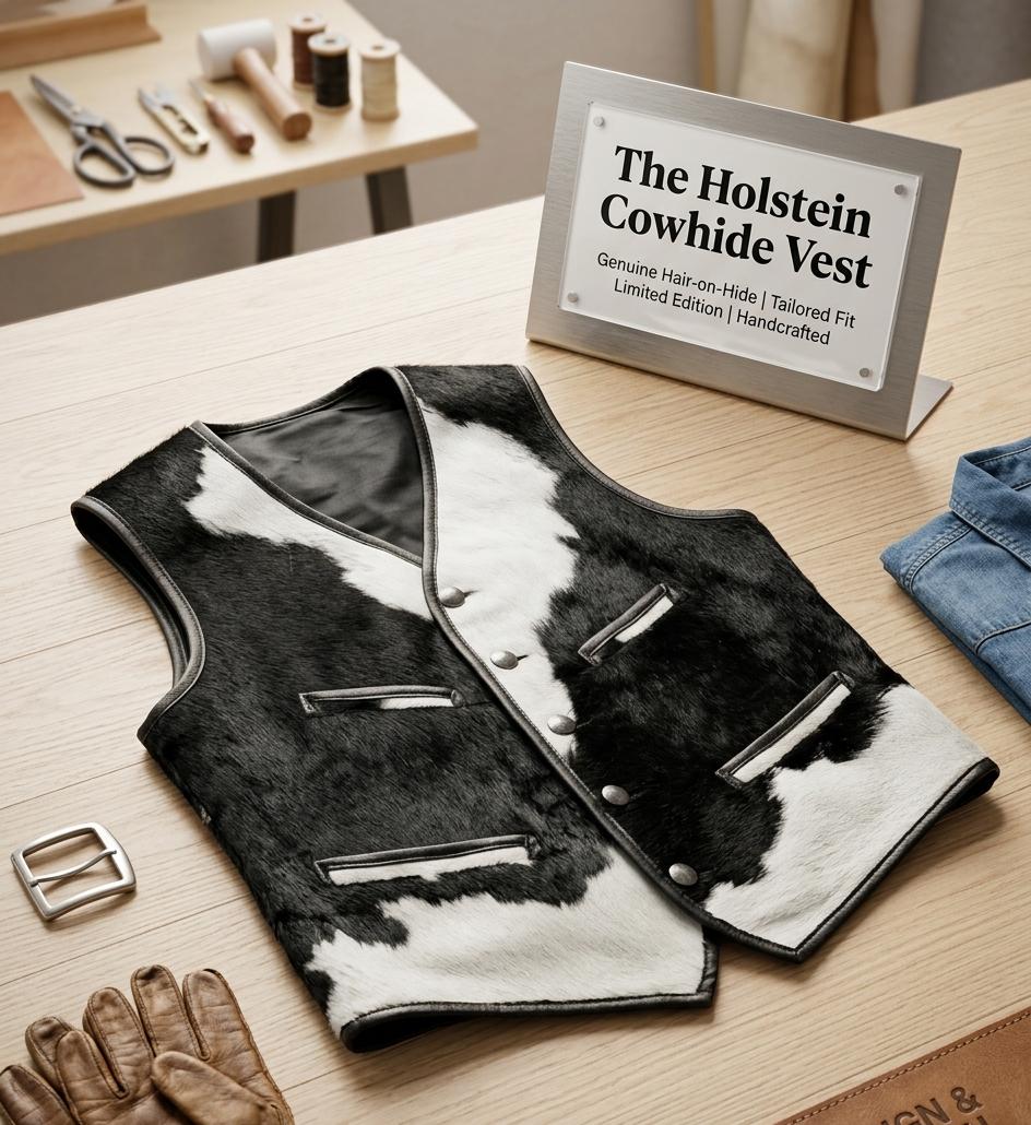 The Frontier Cowhide Luxury Leather Vest