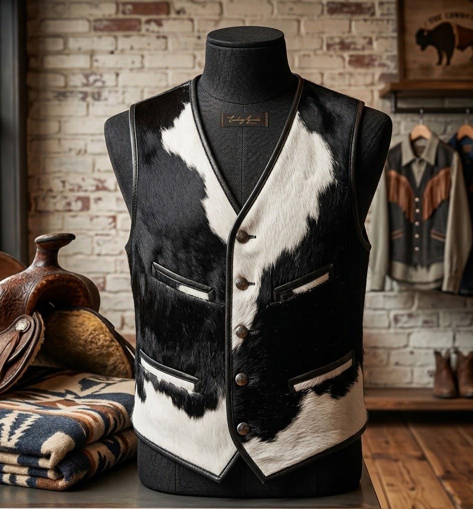 The Frontier Cowhide Luxury Leather Vest