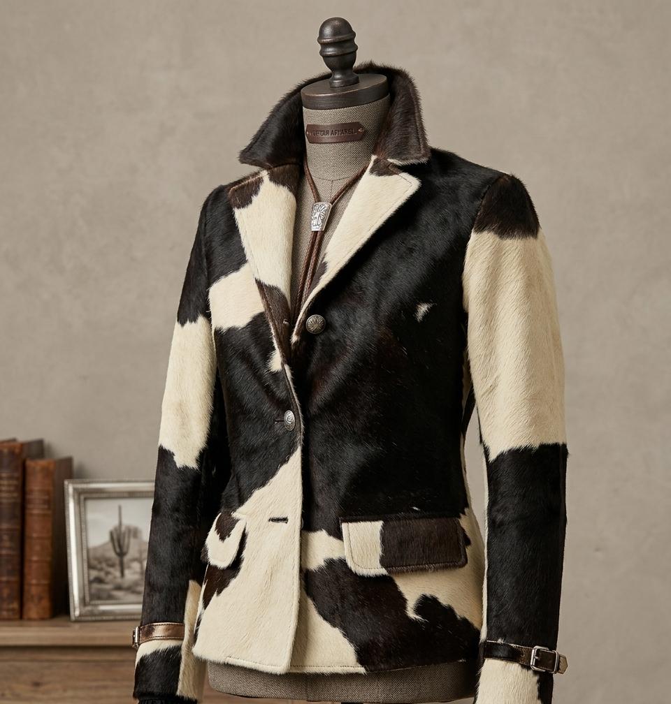 The Maverick Cowhide Luxury Blazer – 100% Pure Leather