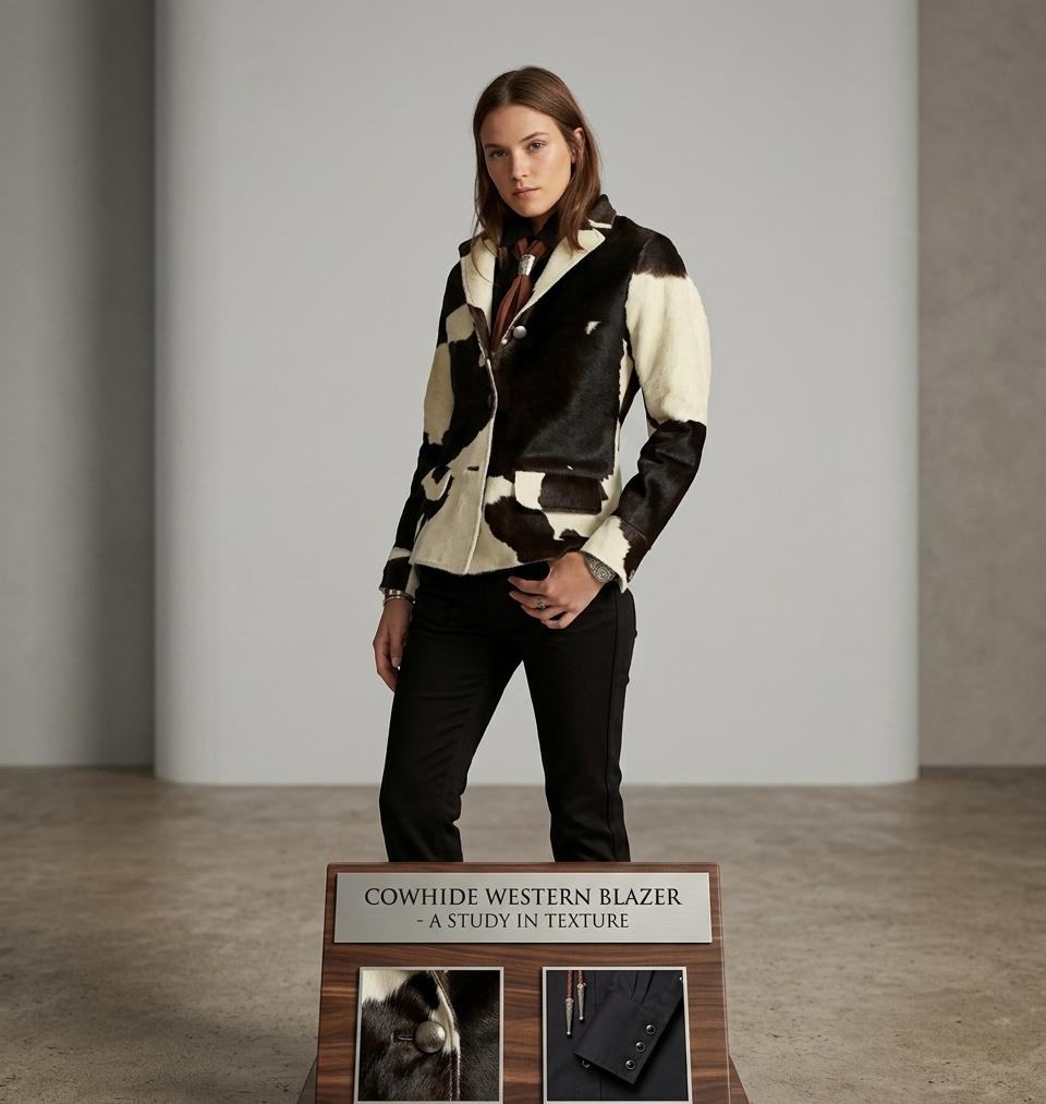 The Maverick Cowhide Luxury Blazer – 100% Pure Leather