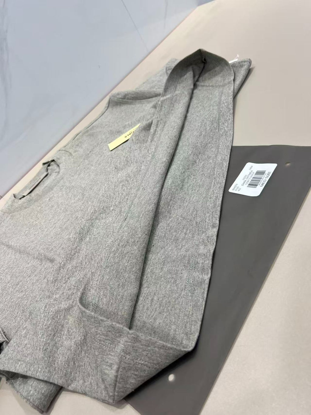 Fear of God Essentials Back Logo Tee Heather Grey Short Sleeve T-Shirt