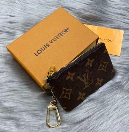 Louis Vuitton Monogram Key Pouch Cles | Designer Coin Purse & Key Chain Set