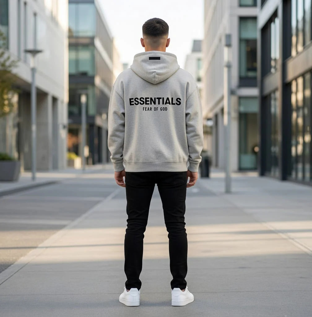 Essentials Hoodie Light Oatmeal | BLEEDESSENTIALS