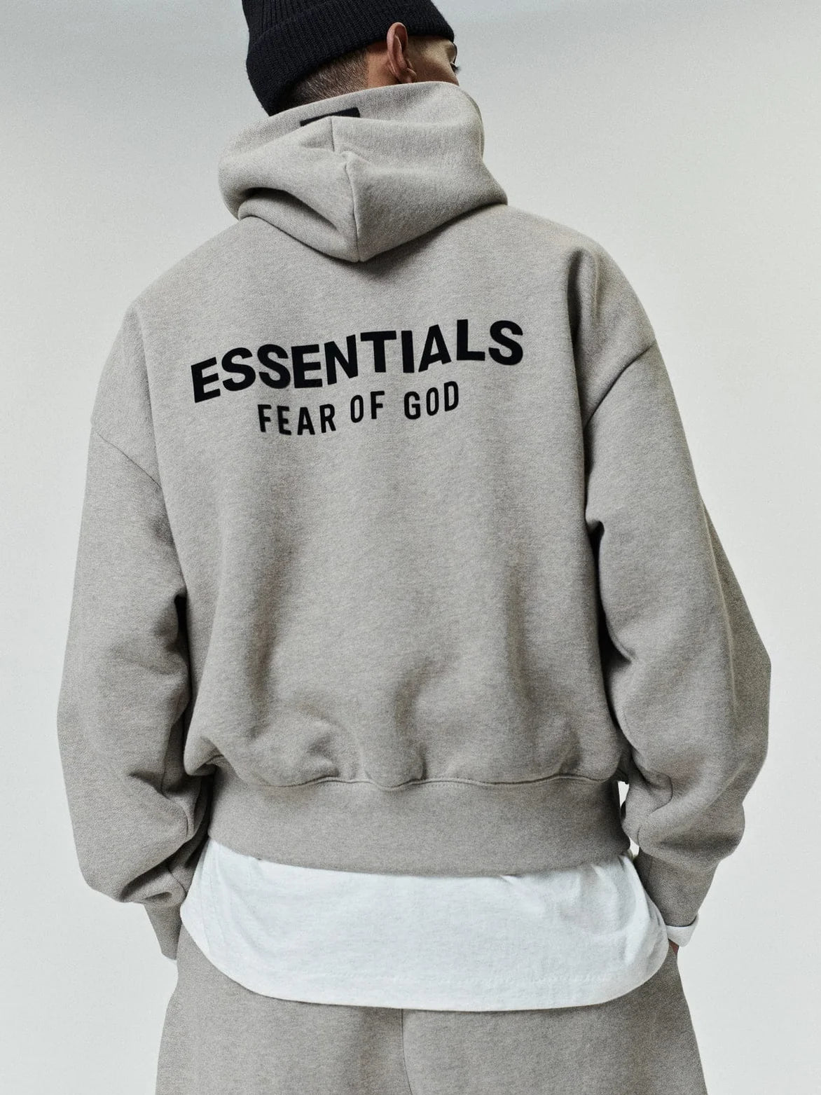 Essentials Hoodie Dark Oatmeal | BLEEDESSENTIALS