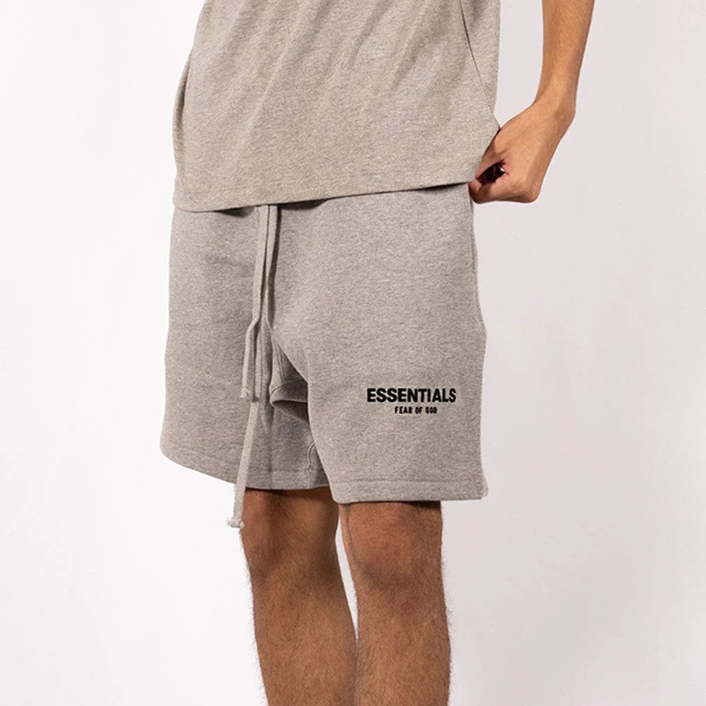 Essentials Sweat Shorts Dark Oatmeal | BLEEDESSENTIALS
