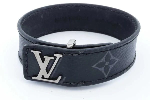 Louis Vuitton Monogram Eclipse Lv Slim Canvas Bracelet  Premium Inspired Version