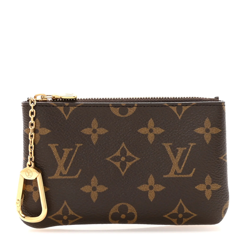 Louis Vuitton Monogram Key Pouch Cles | Designer Coin Purse & Key Chain Set