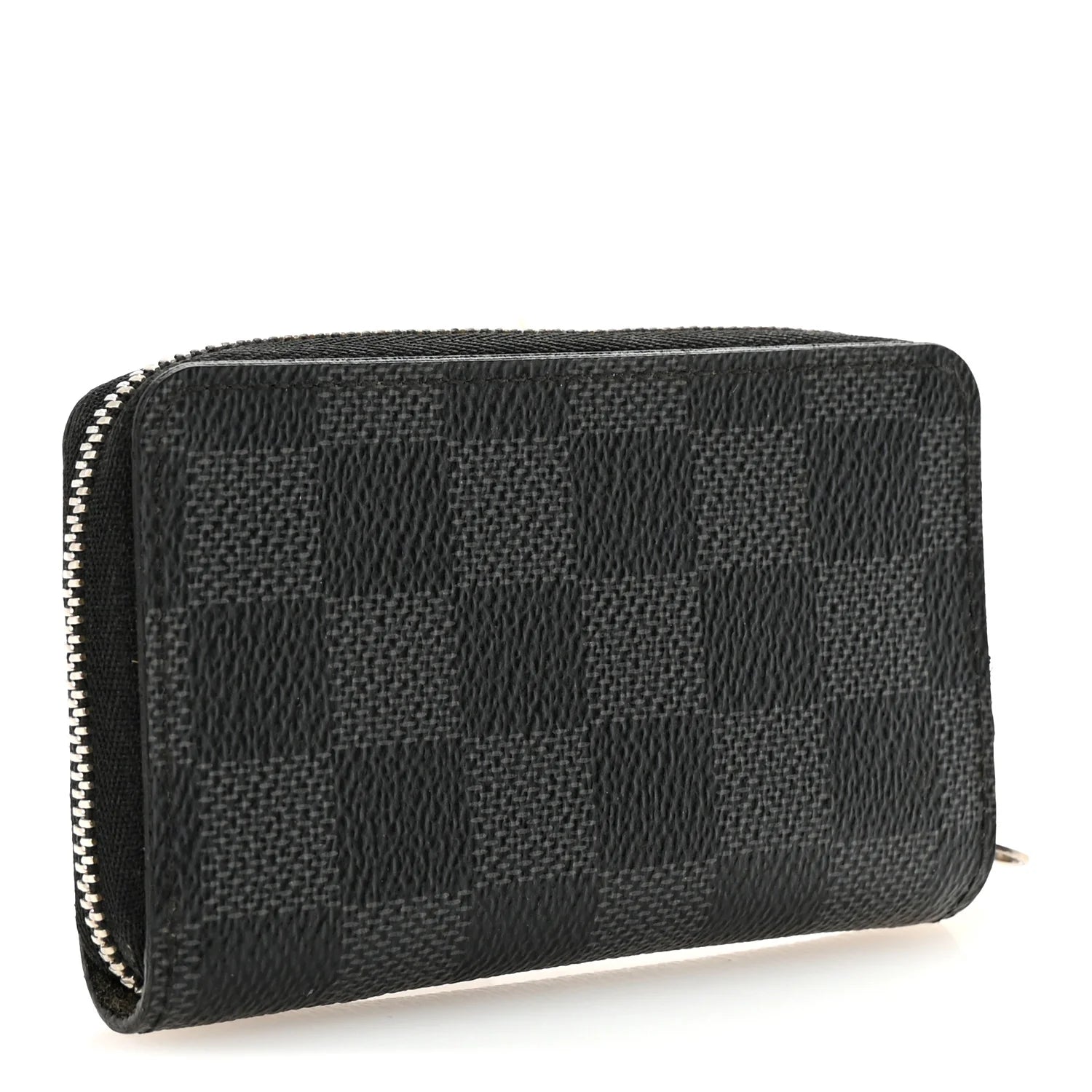 Louis Vuitton Damier Graphite Zippy Coin Purse N60067 | Men's Designer Compact Zip Wallet Set