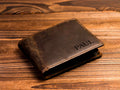 Personalized Engraved Leather Wallet – Anniversary Gift for Him