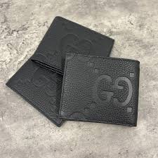 Gucci Jumbo GG Black Italian Leather Bi-Fold Wallet – New Authentic Premium Inspired Version