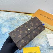 Louis Vuitton Portefeuille Sarah Monogram Canvas Long Wallet Brown Authentic Premium Inspired Version
