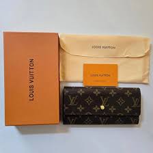Louis Vuitton Portefeuille Sarah Monogram Canvas Long Wallet Brown Authentic Premium Inspired Version