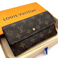 Louis Vuitton Portefeuille Sarah Monogram Canvas Long Wallet Brown Authentic Premium Inspired Version