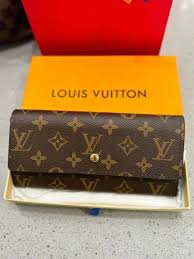 Louis Vuitton Portefeuille Sarah Monogram Canvas Long Wallet Brown Authentic Premium Inspired Version