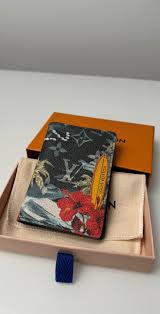 Louis Vuitton NEW Pocket Organizer Monogram Surfin’ Blue Bifold Wallet Premium Inspired Version