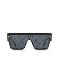 Louis Vuitton LV Waimea L Sunglasses – Black Frame with Monogram Pattern Tinted Lenses