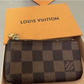 Louis Vuitton Damier Ebene Key Pouch Cles | Designer Coin & Key Purse Set