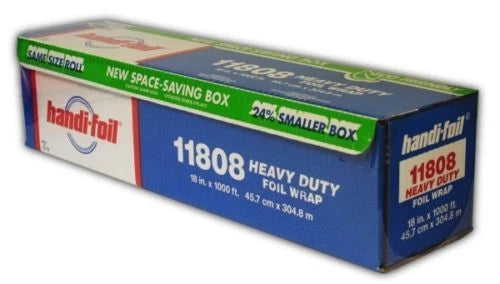 Handi-Foil 18" x 1000' Premium Heavy Duty Aluminum Wrap Roll - REF #11808