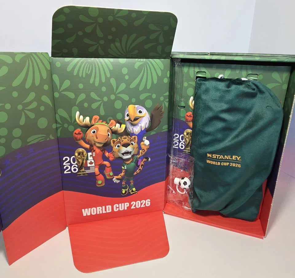 Limited Edition Stanley 40oz Quencher H2.0 FlowState Tumbler - FIFA World Cup 2026 Special Edition with Soccer Straw Topper