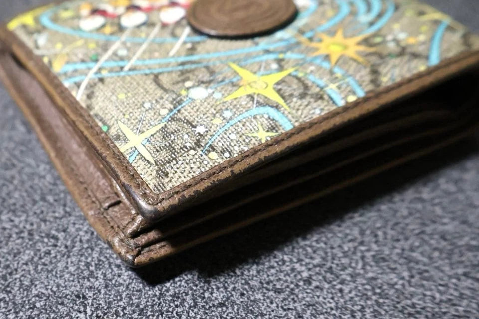 Gucci Disney Collaboration Donald Duck Fold Wallet GG Supreme Brown C315 Premium Inspired Version