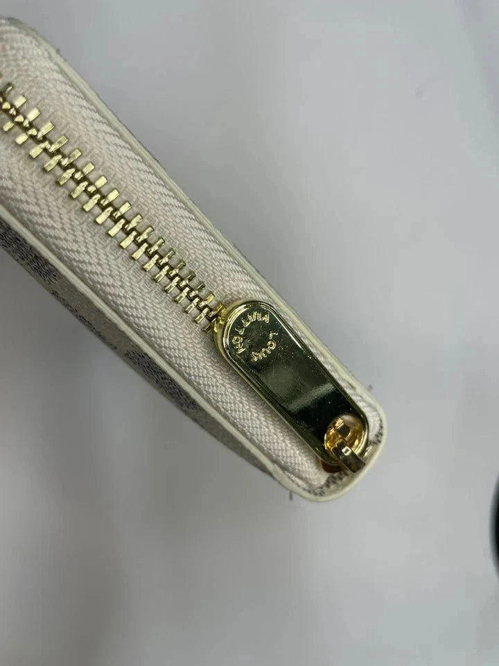 Louis Vuitton Damier Azur Zippy Zip Around Long Wallet Purse White Premium Inspired Version