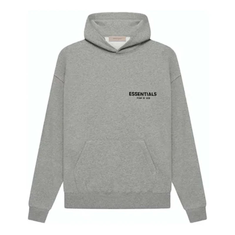 Essentials Hoodie Dark Oatmeal | BLEEDESSENTIALS