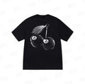 Black Stussy Cherry 8 Ball Tee from THE EA STORE, featuring a bold cherry 8 ball graphic on the front.